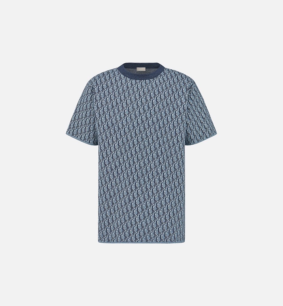 Dior Camiseta Dior Oblique Azul - Loro - Itens Exclusivos e Limitados