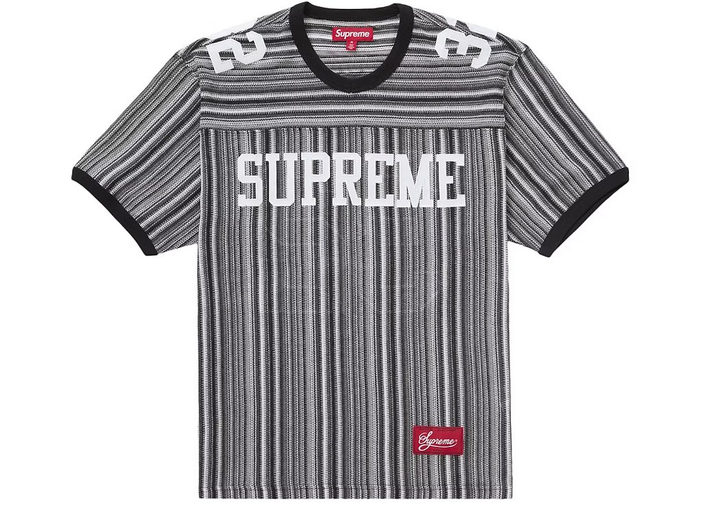 Supreme Open Knit Football Top Black Men's - SS25 - US - Loro