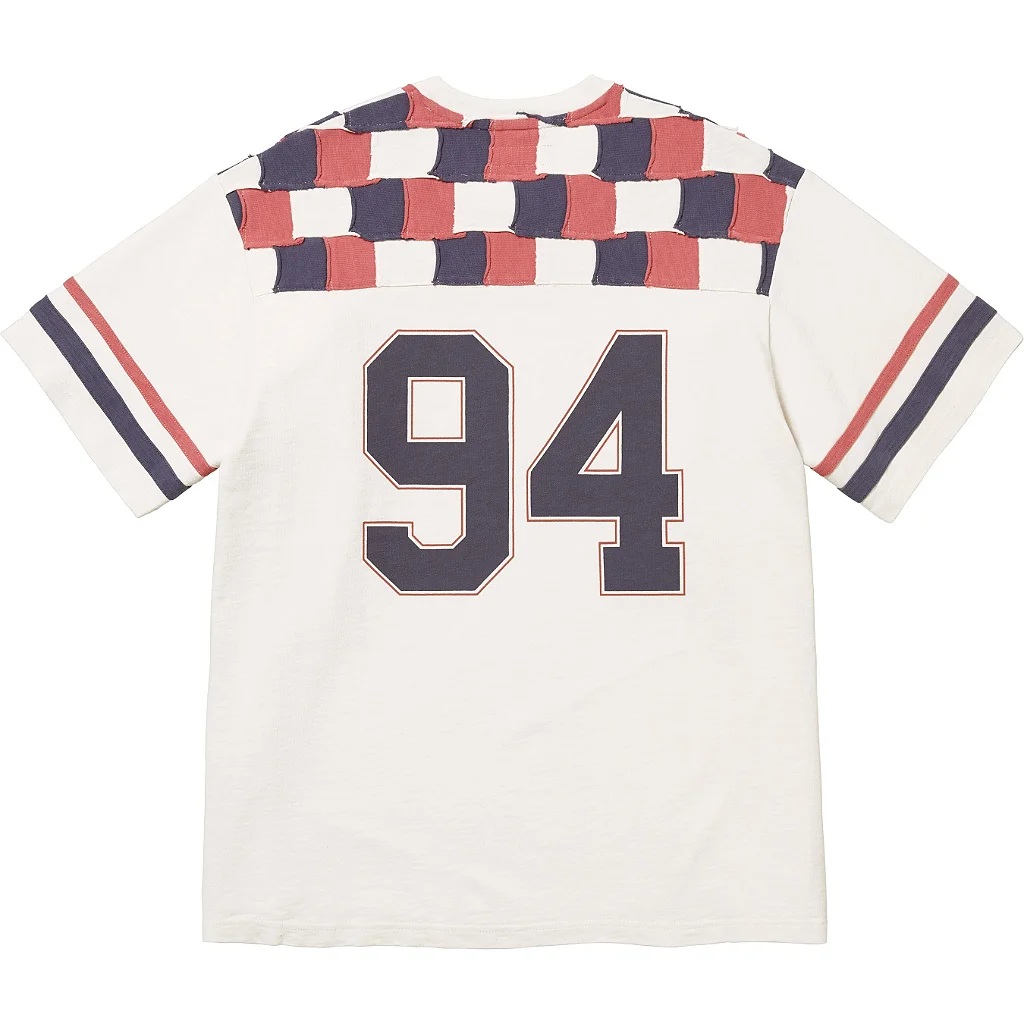 シャツ Supreme Patchwork YokeFootball Top Stone Supreme Patchwork Yoke Football Top (FW24) - Loro - Itens