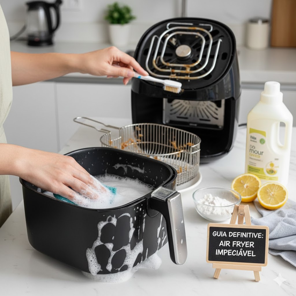 Como limpar air fryer