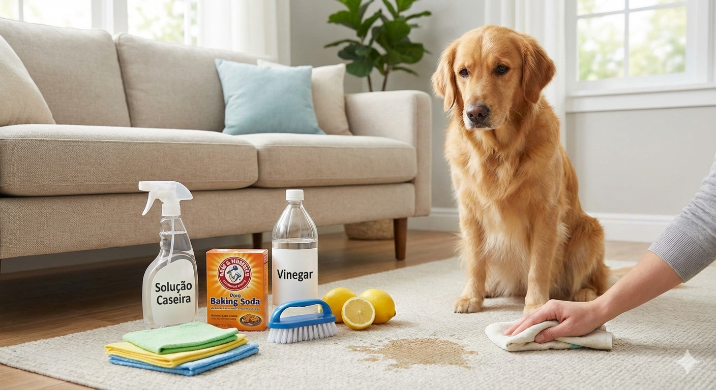 Como tirar cheiro de xixi de cachorro