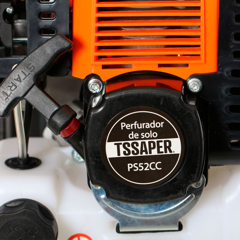 Perfurador De Solo A Gasolina 52cc + Broca 80x20 Cm Tssaper - Tssaper