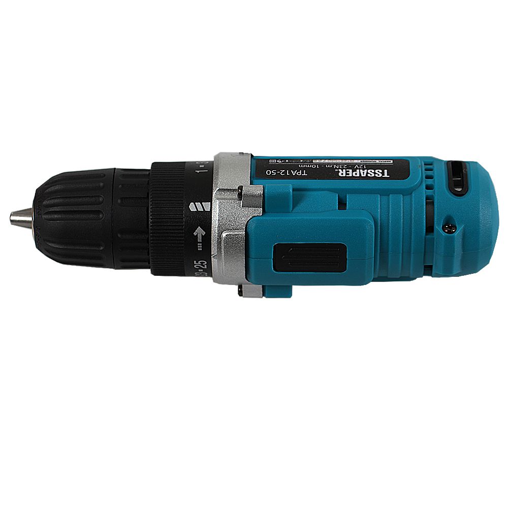 Furadeira Parafusadeira 3/8 a Bateria 12v Com 50 Acessorios