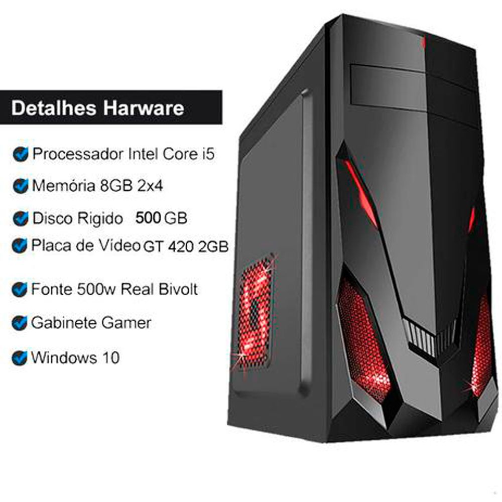 Pc Gamer Completo Intel Core I5 8gb Hd 500 Placa De Video Gforce Monitor Casa Do Gamer Produtos Que Vao Melhorar Suas Habilidades