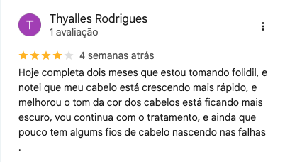 Avaliação Folidil Google