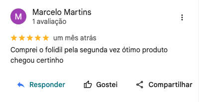 Avaliação Folidil Google