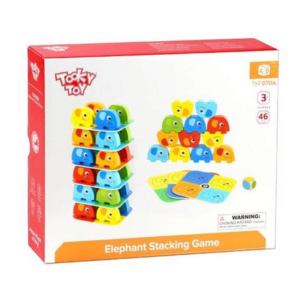 Jogo Educativo Jenga Animais Tooky Toys