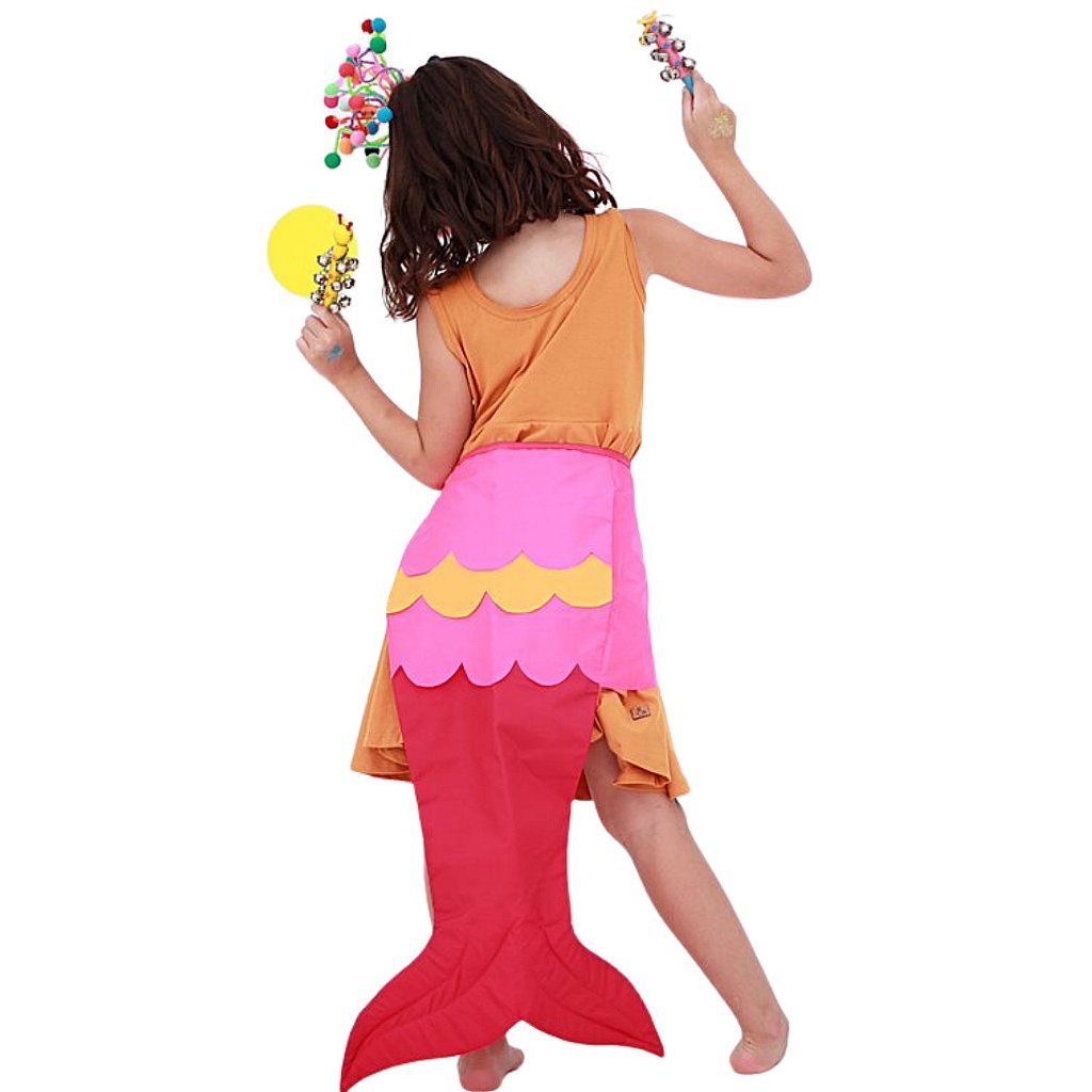 Fantasia Infantil Cauda de Sereia Color Tamanho M Brinquedos Bambalalão  Brinquedos Educativos