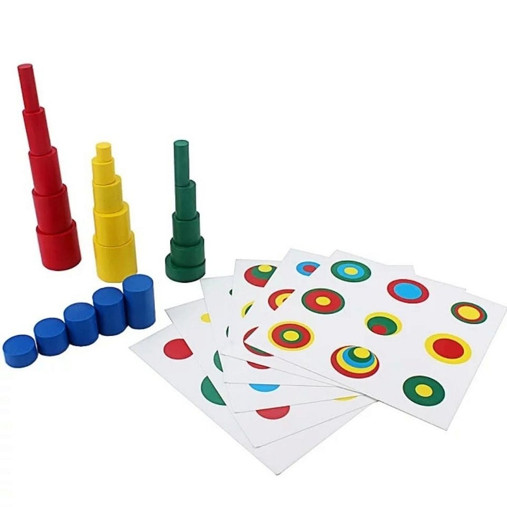 Jogo pareamento das cores, associe as cores, montessori - Grimm Toys