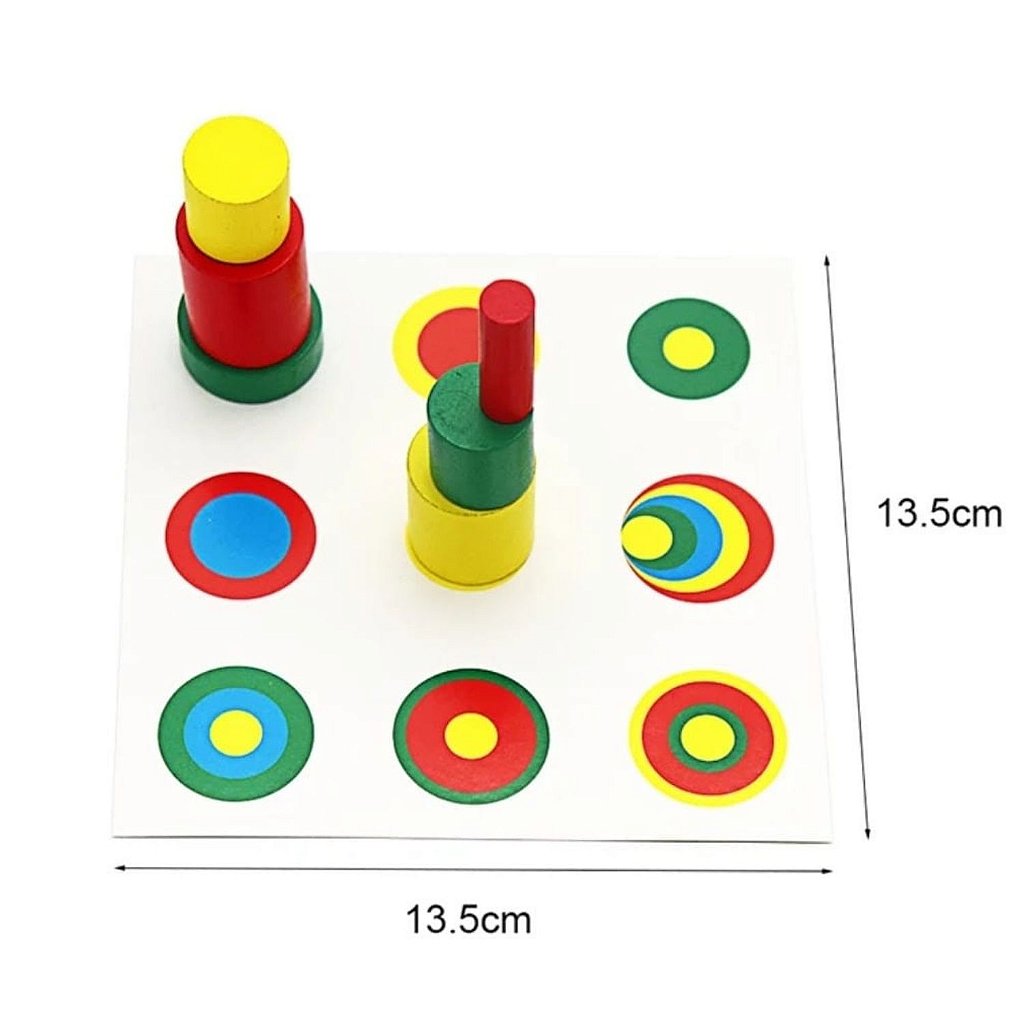 Jogo pareamento das cores, associe as cores, montessori - Grimm Toys