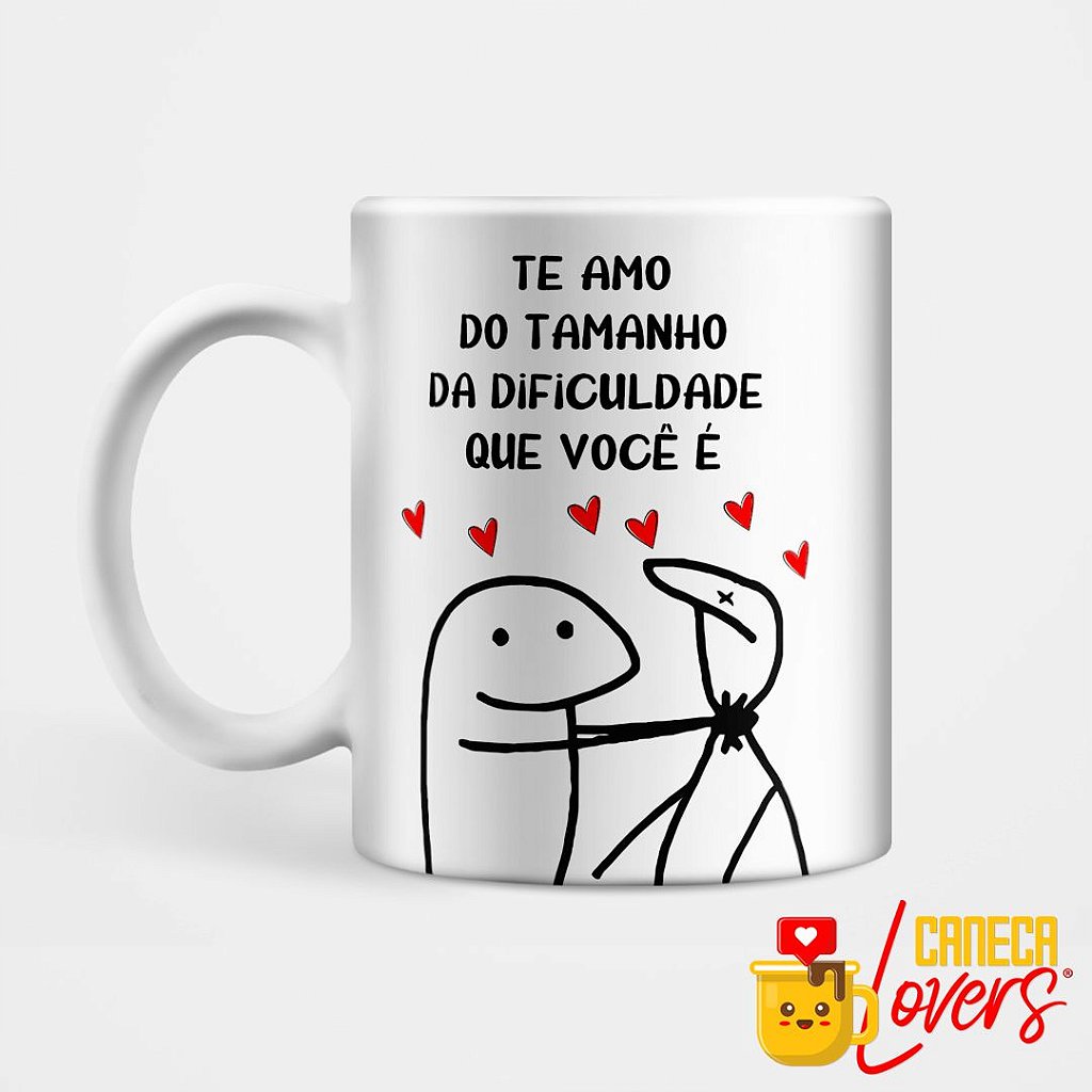 Caneca Xícara Divertida Flork Amor Meme