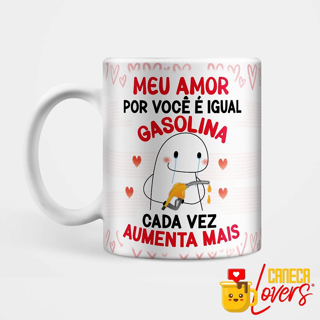 Caneca Flork Meme Meu Amor Por Você é Grande