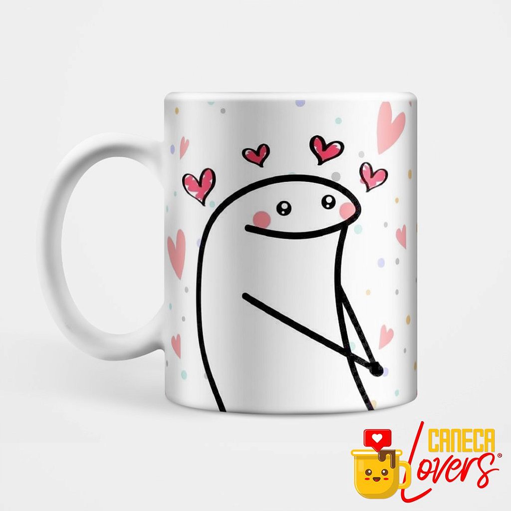 Caneca de Porcelana Flork PESQUISEI AMOR DA MINHA VIDA NO GOOGLE E APARECEU  VOCÊ - Boneco de Palito MEME ZLprint Presente Dia dos Namorados