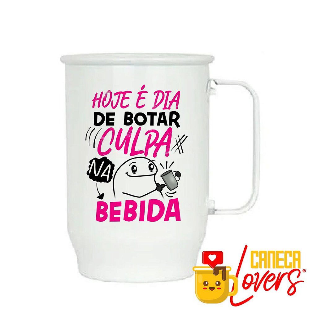 Caneca Flork Meme Namorados Apaixonados Todo Amor Que Tenho (Rosa)