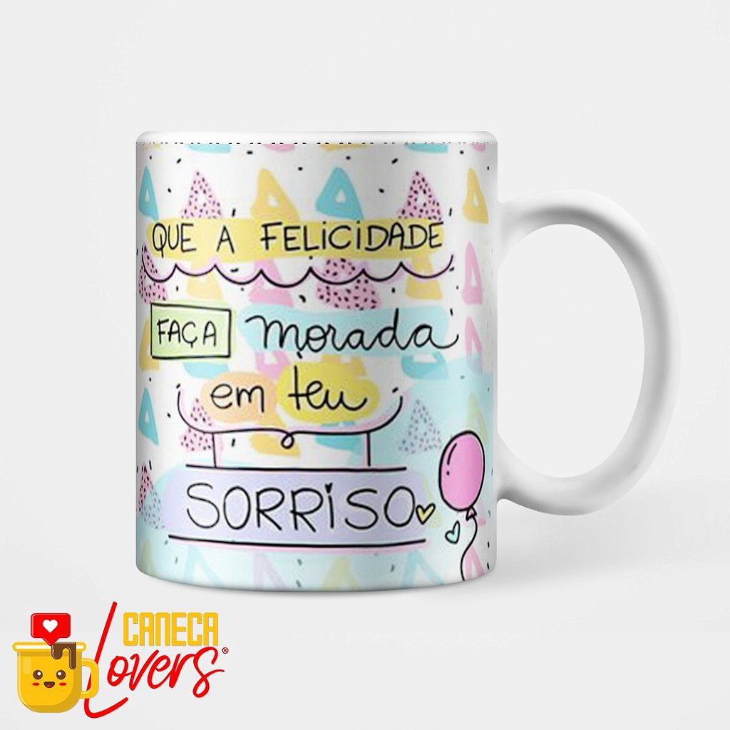 Caneca Porcelana a Flork Meme Feliz Aniversario Felicidades