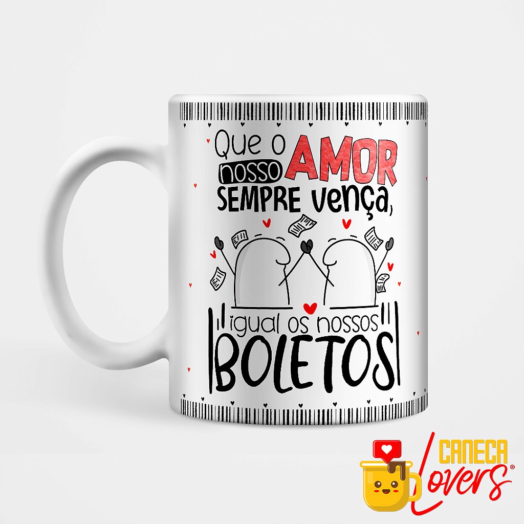 Caneca Personalizada Meme Flork Divertida - Meu Amor por Você é Igual Ao  SEu