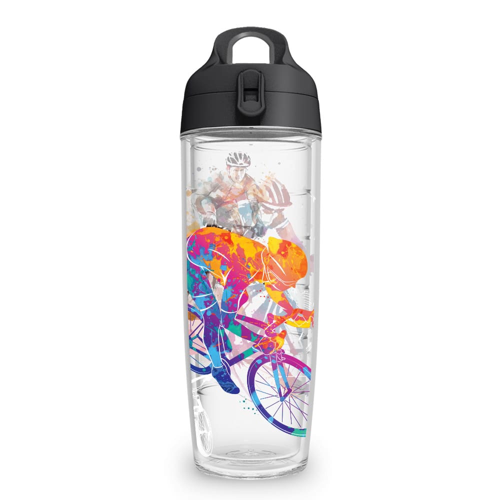 Garrafa Squeeze Bike Aquarela Caneca Lovers