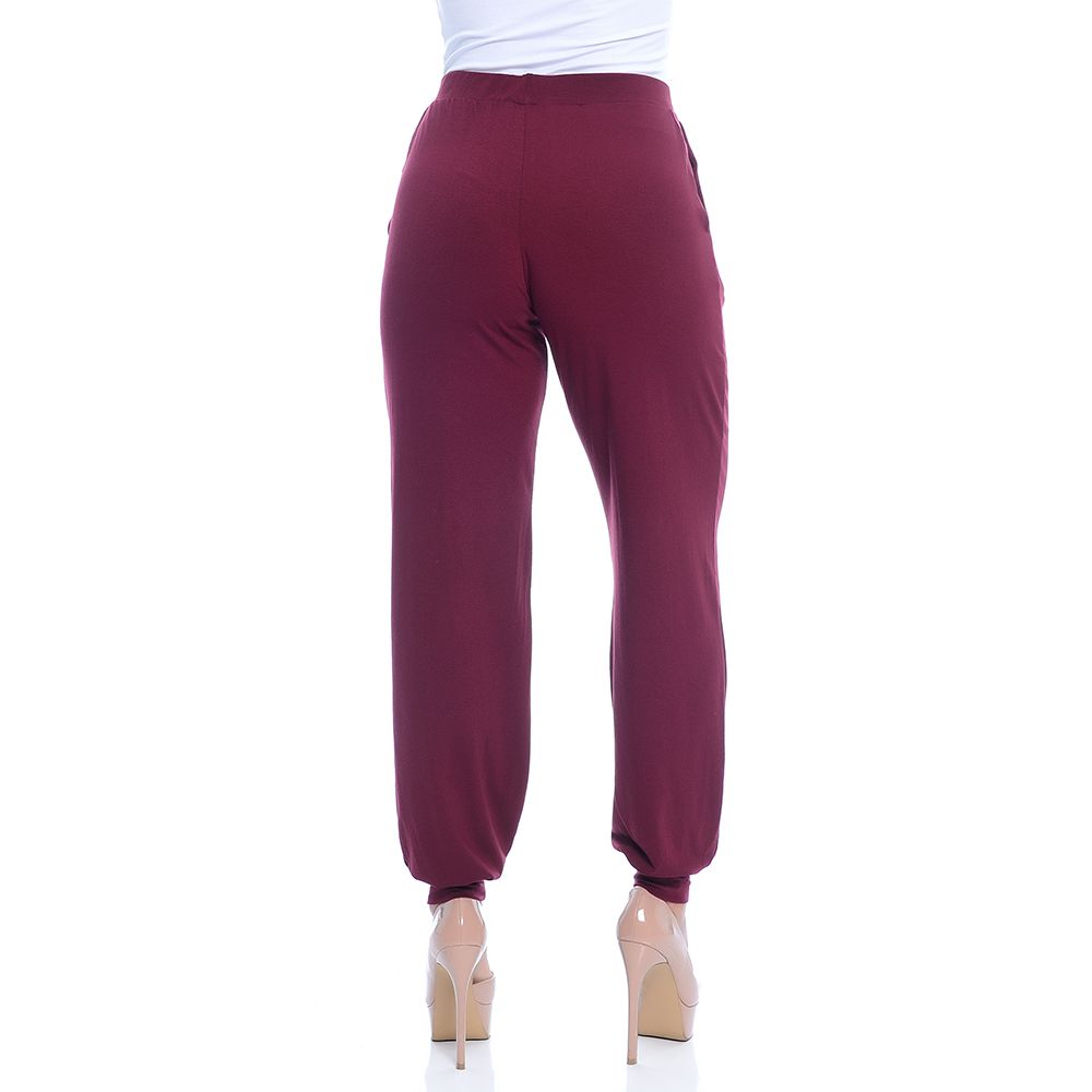 calça jogger bordo