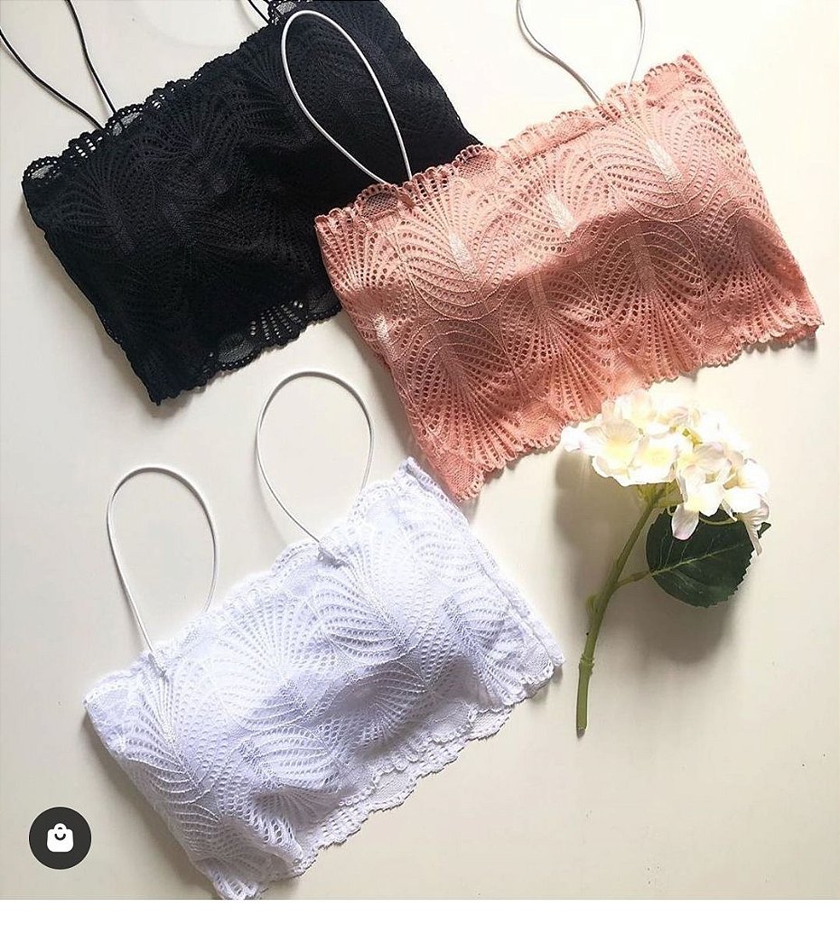 Top faixa com renda Outlet