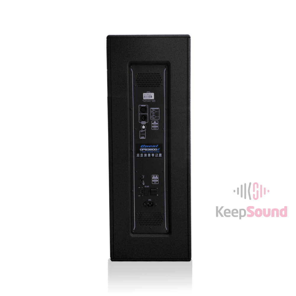 Caixa Ativa 2 x 8 Polegadas OPB 3800X PT - ONEAL - KEEPSOUND