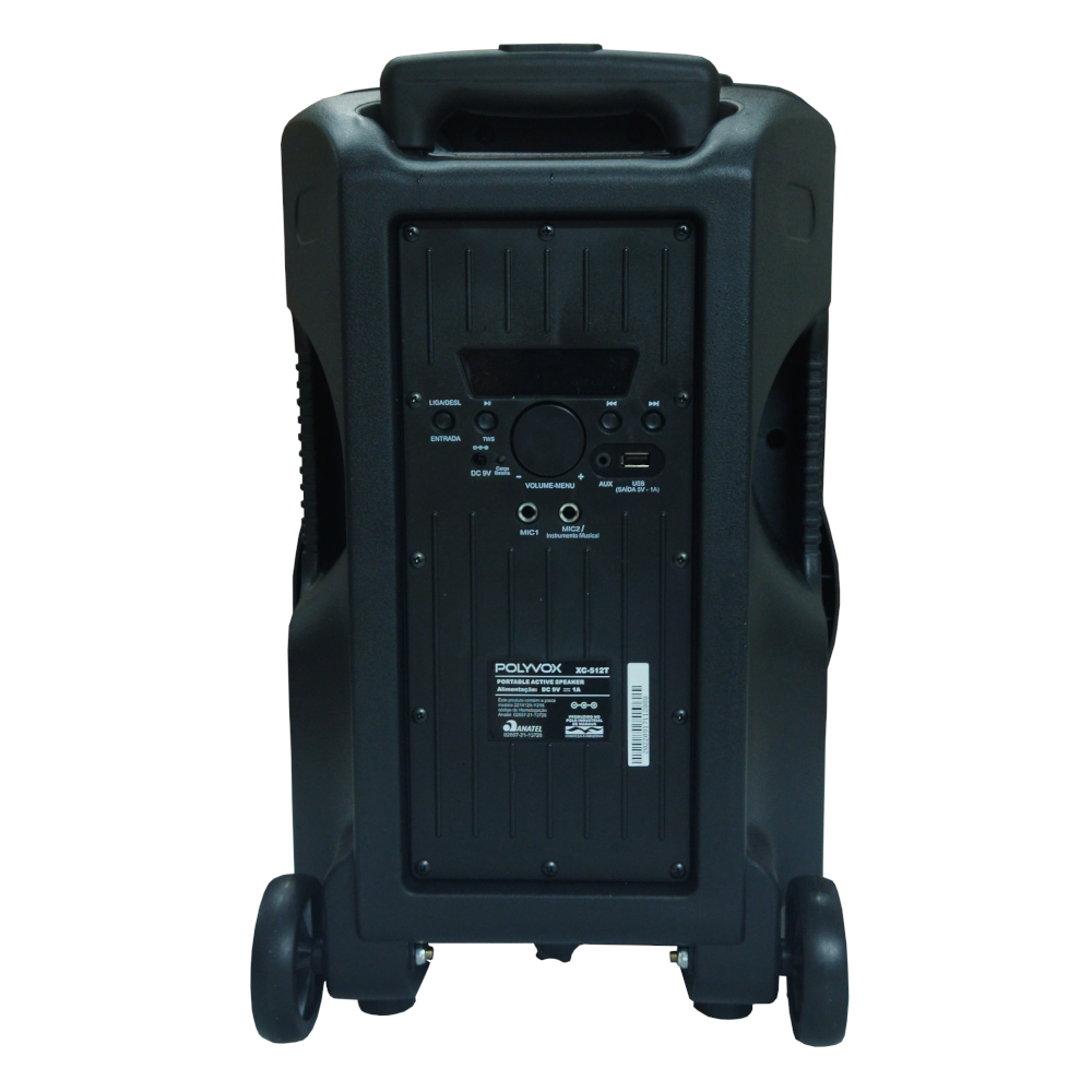 Caixa Ativa Com Bateria 400W 12 polegadas XC-512T - POLYVOX