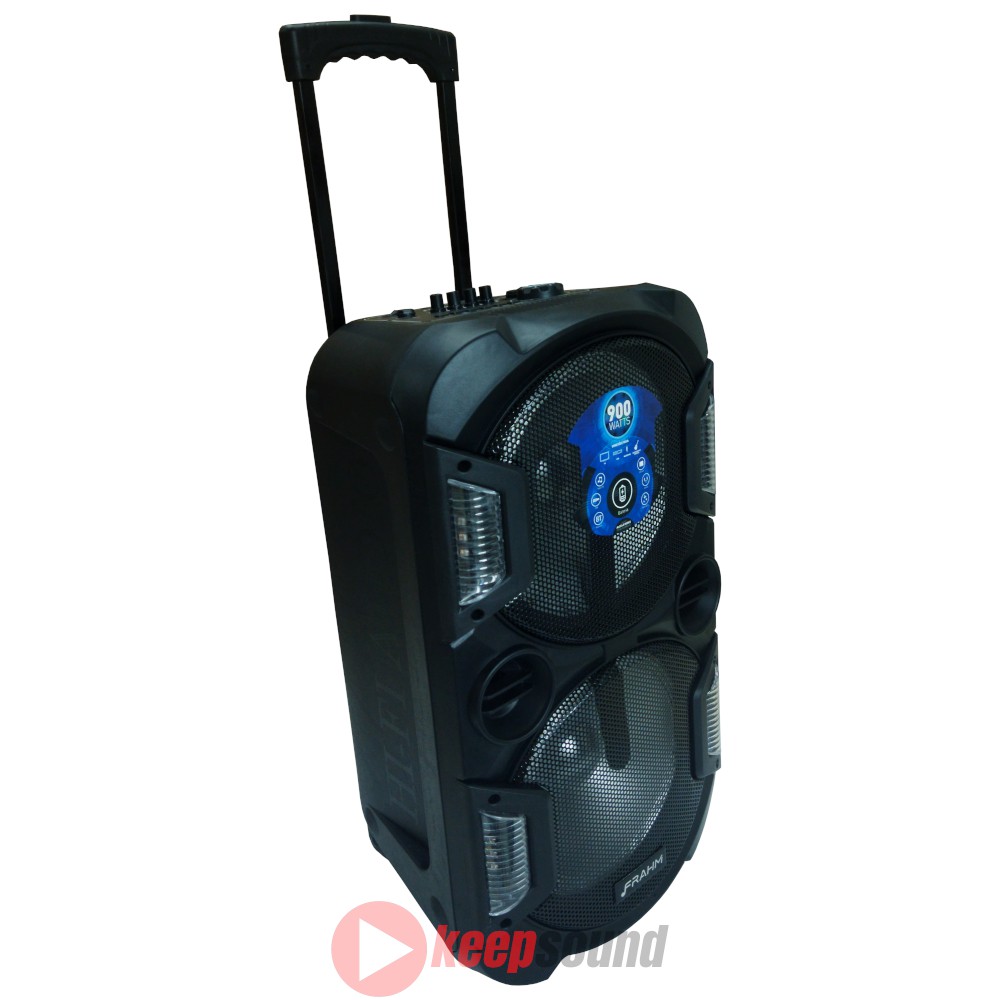 Caixa Ativa Com Bateria 600W 2 x 10 polegadas TF 600 - FRAHM