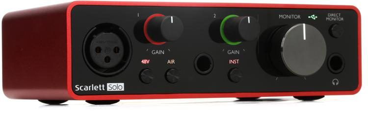 Interface De Áudio 3° Geração SCARLETT SOLO - FOCUSRITE