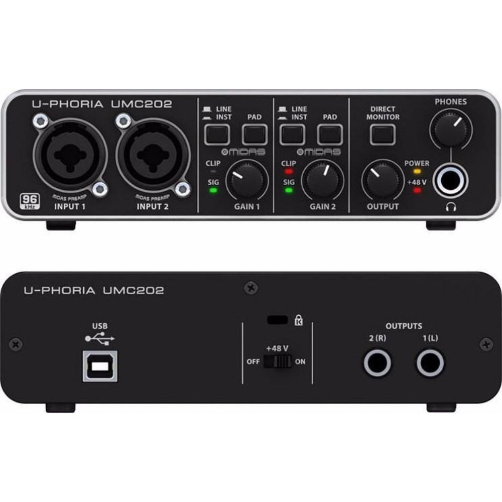 Interface De Áudio U-Phoria UMC 202HD - BEHRINGER - KEEPSOUND
