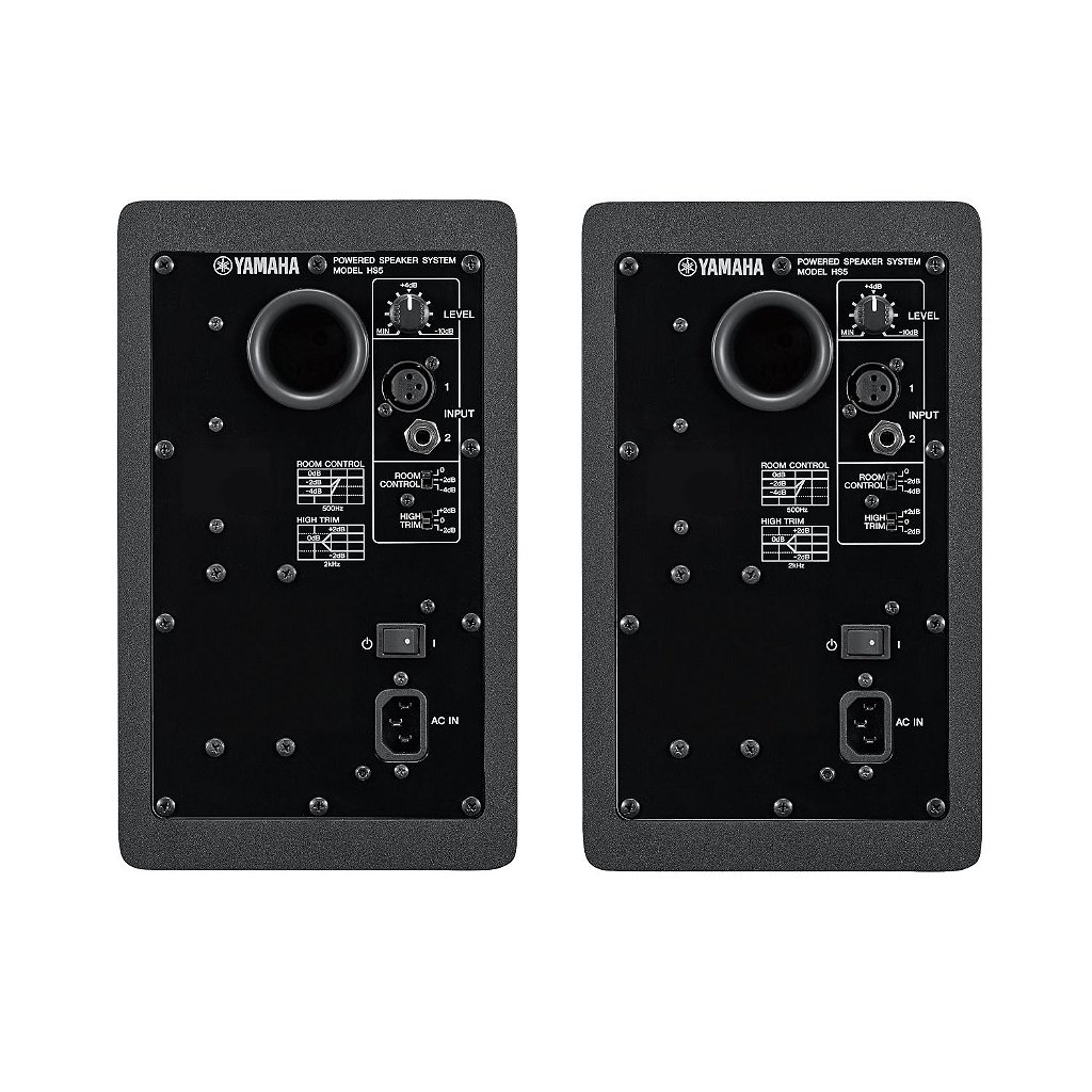 Kit 2 Monitores de Referência 70W 5 polegadas HS5 - YAMAHA