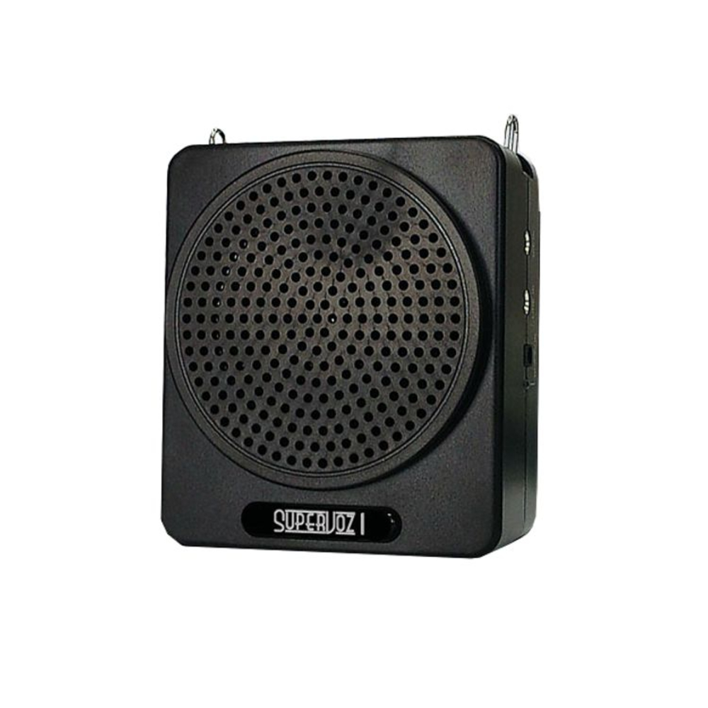 Kit professor portátil caixa e microfone Preto SUPERVOZ I 625