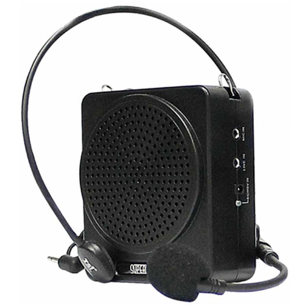 Kit professor portátil caixa e microfone Preto SUPERVOZ I 625