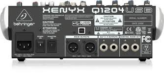 Mesa de Som 12 Canais Analógica XENYX Q 1204 USB - BEHRINGER