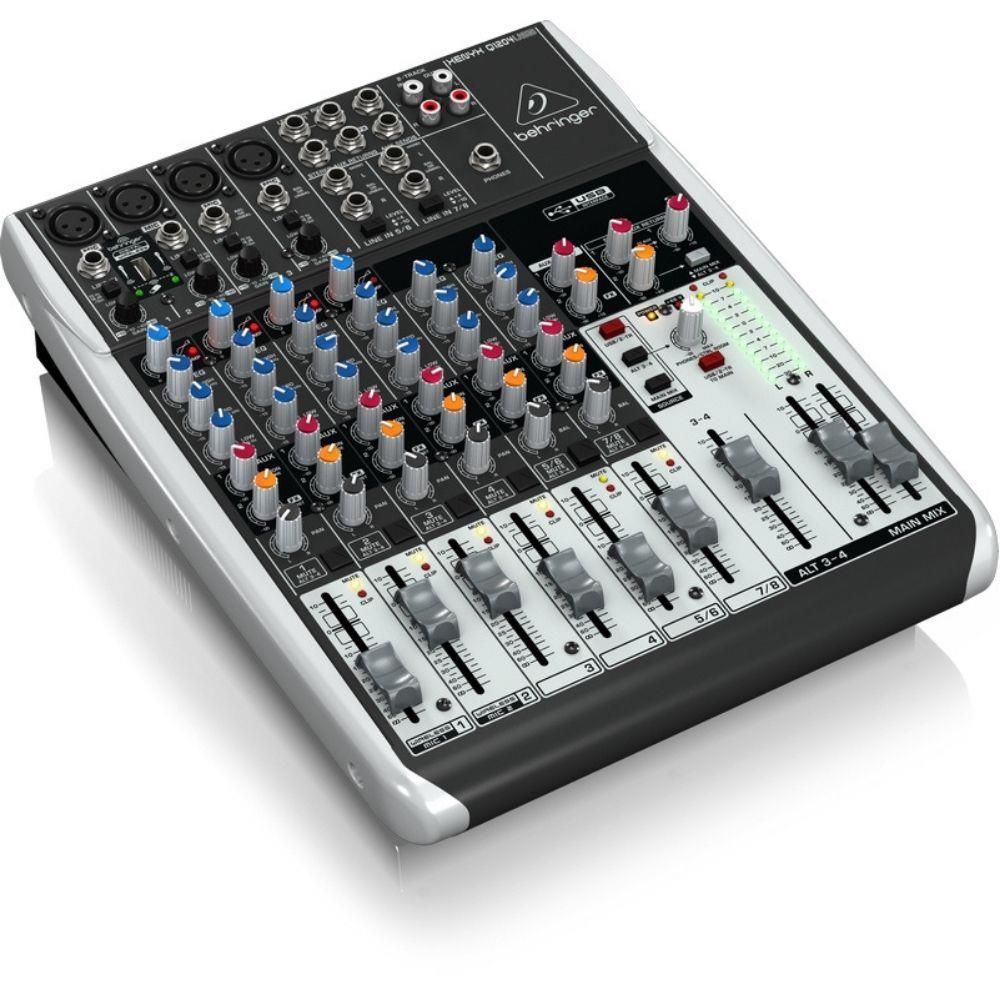 Mesa de Som 12 Canais Analógica XENYX Q 1204 USB - BEHRINGER