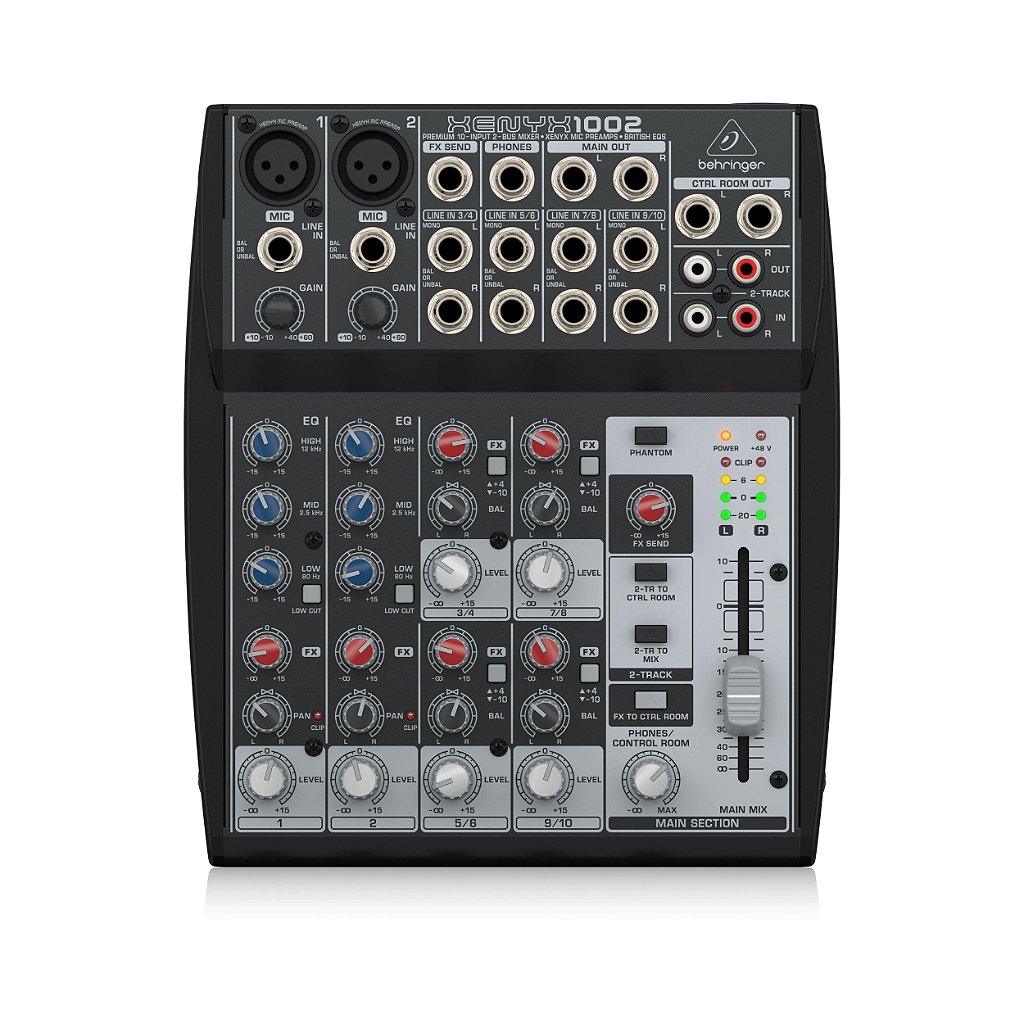 Mesa de Som 6 Canais XENYX 1002 - BEHRINGER - KEEPSOUND - Loja de
