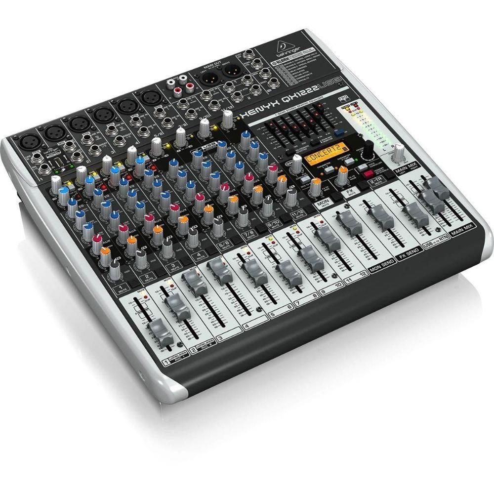 Mesa de Som Analógica 12 Canais XENYX QX 1222 USB - BEHRINGER