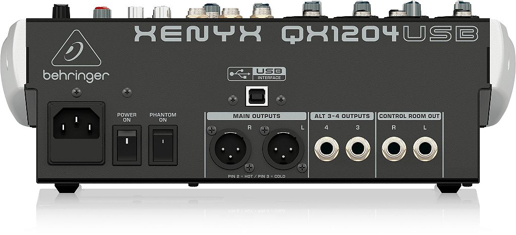 Mesa de Som Analógica 12 Entradas XENYX QX 1204 USB - BEHRINGER