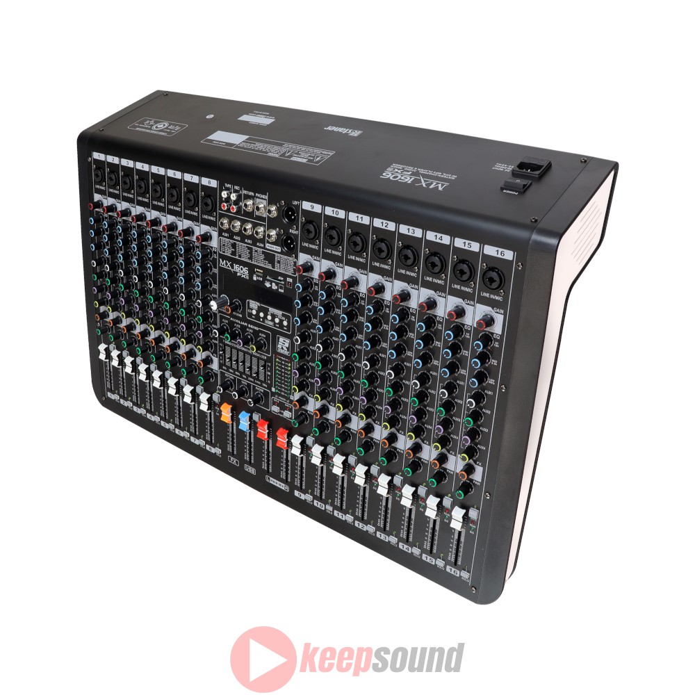 Mesa de Som Analógica 16 Canais 4 auxiliares MX1606FXR - STANER