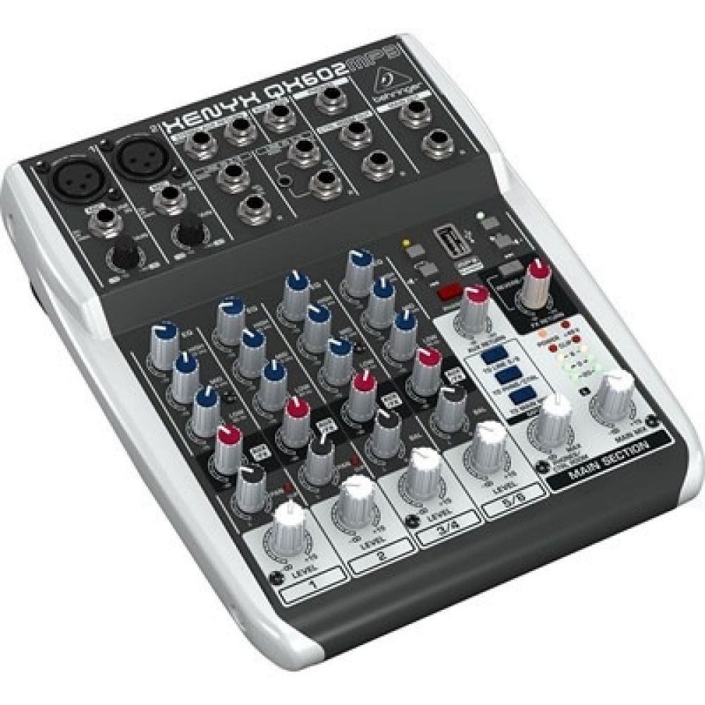 Mesa De Som Analógica Com 6 Canais XENYX QX 602 MP3 - BEHRINGER