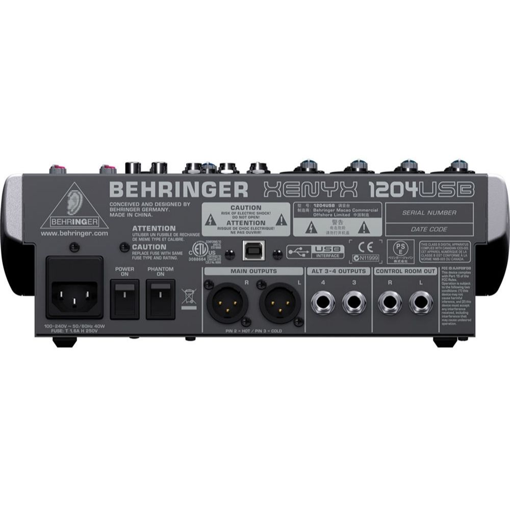 Mesa De Som Analógica XENYX 1204 USB - BEHRINGER - KEEPSOUND