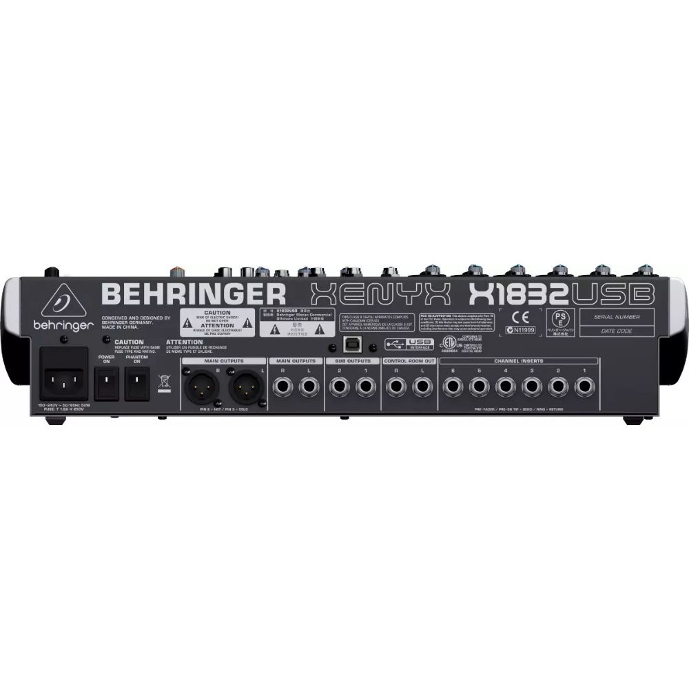 Mesa De Som Analógica XENYX X 1832 USB - BEHRINGER - KEEPSOUND