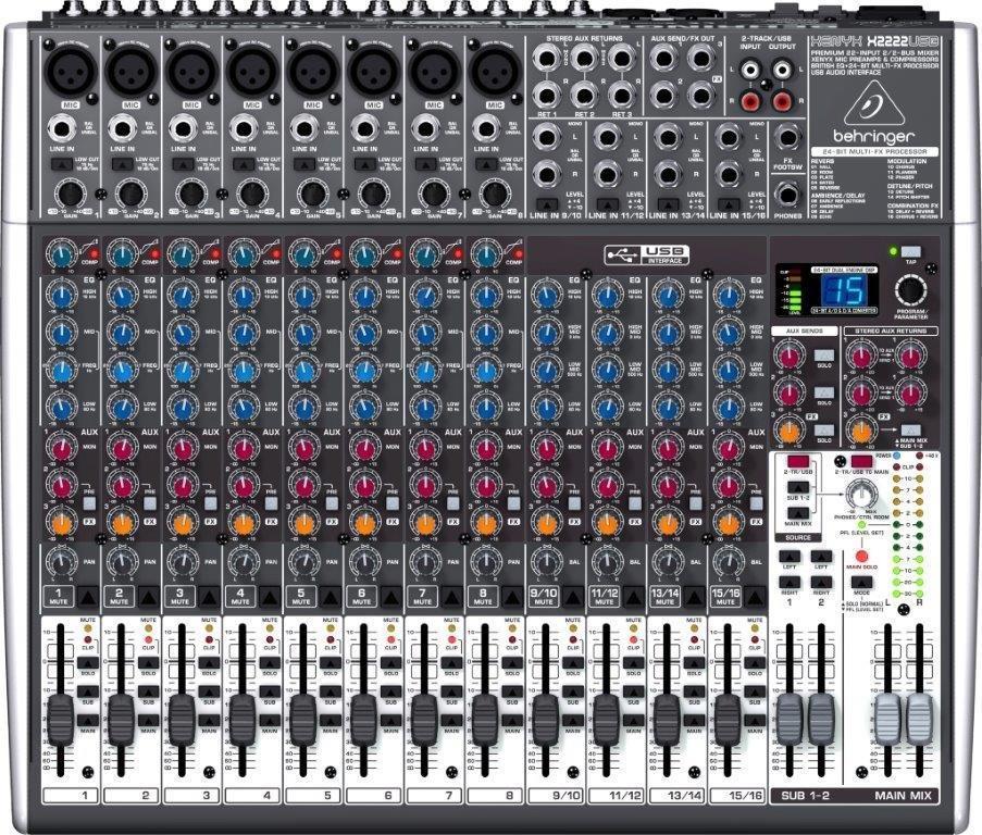 音響チェアー Mesa De Som Analógica XENYX X 2222 USB - BEHRINGER - KEEPSOUND