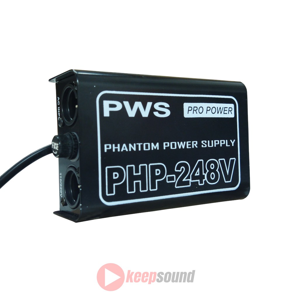 Alimentação +48V Para Microfone Condensador PHP-248V - PWS