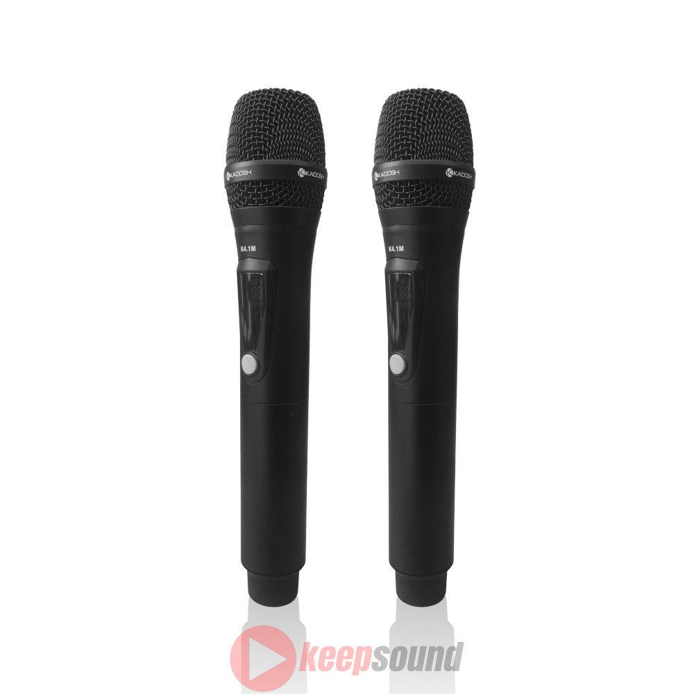 Microfone Profissional de Mão Duplo Sem fio K412M - KADOSH