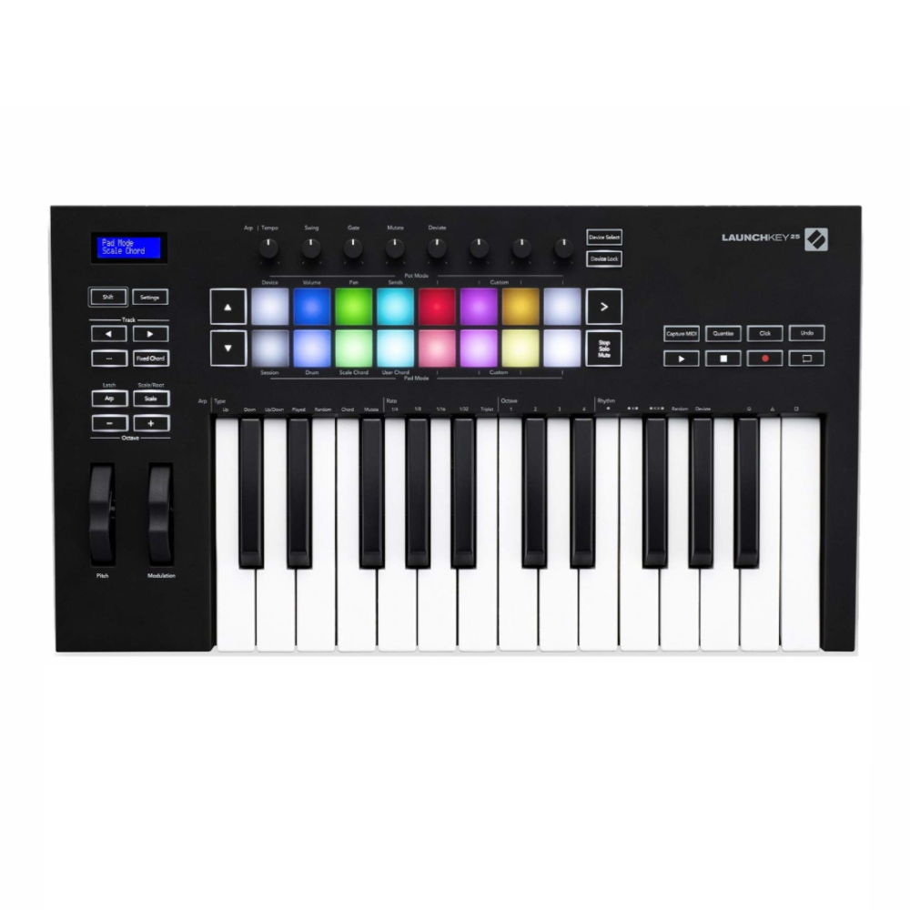 Controlador Midi com 25 Teclas USB LAUNCHKEY25 MK3 - NOVATION