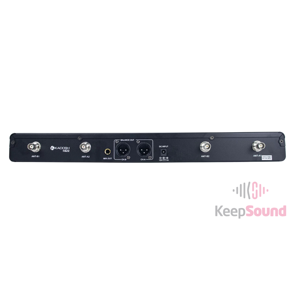 Microfone Duplo Profissional de Mão Sem Fio K-622M - KADOSH