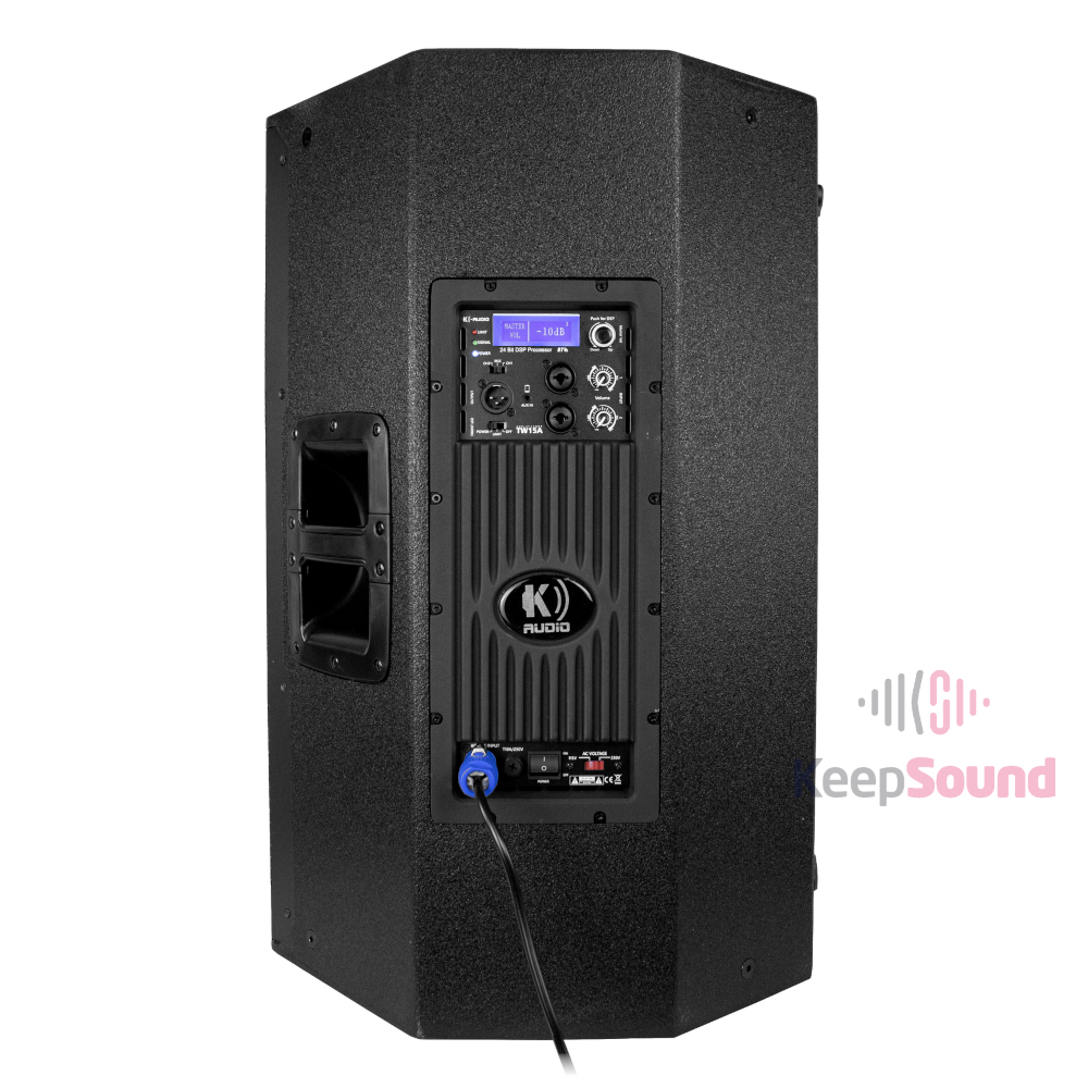 Caixa Ativa 600W 15 polegadas TW15A - K-AUDIO - KEEPSOUND - Loja