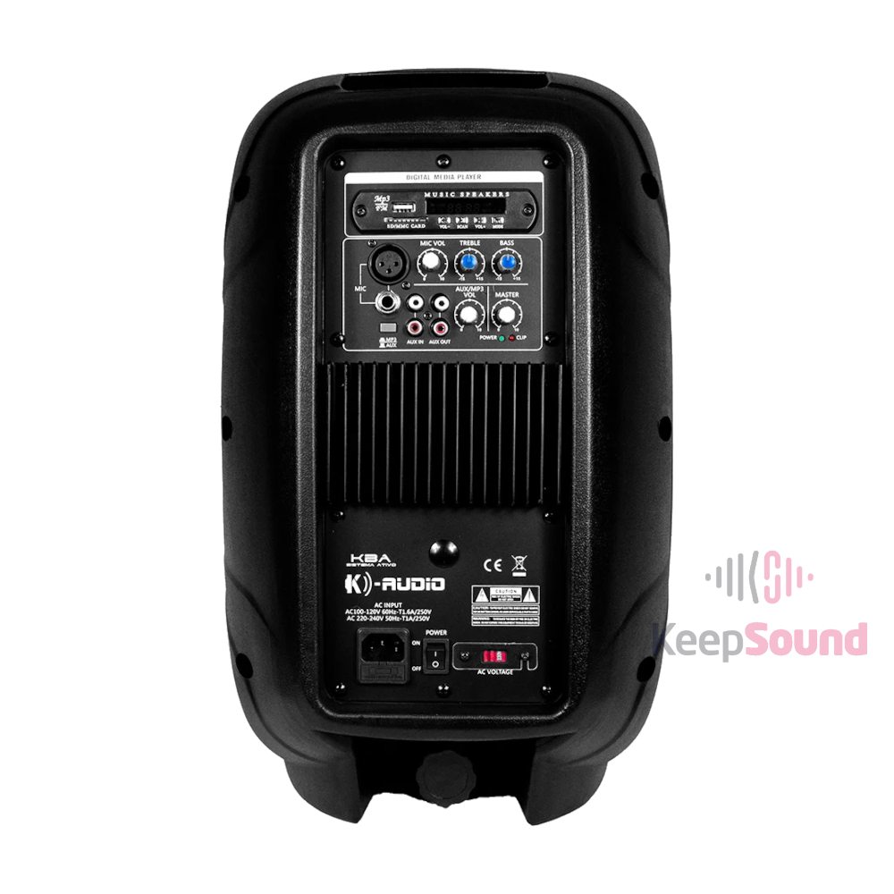 KBT Caixa Ativa 130W 10 polegadas KBA 10 - K-AUDIO - KEEPSOUND - Loja