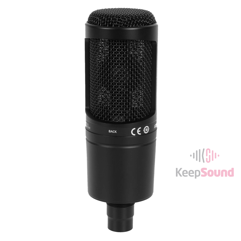Microfone Profissional Condensador AT2020 - AUDIO-TECHNICA