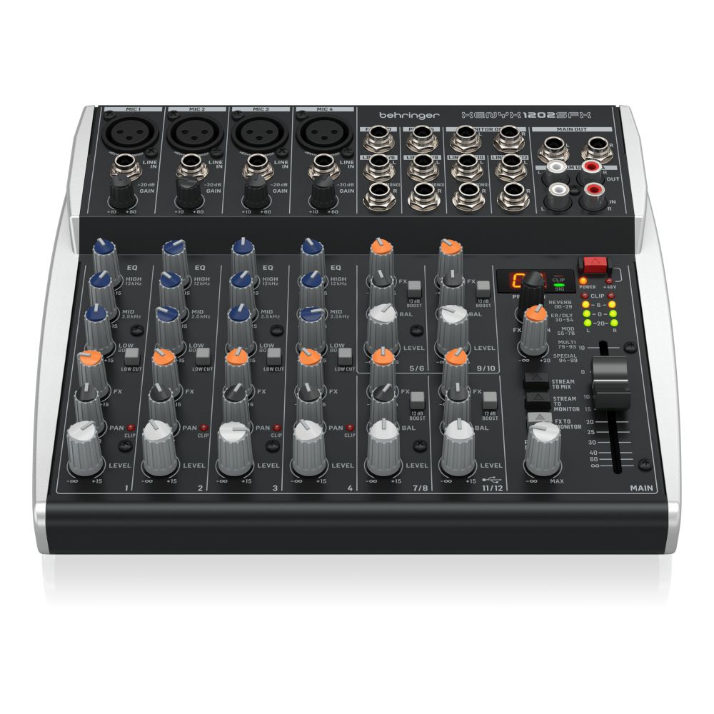 Mesa de Som 12 Canais Com Interface 110V XENYX 1202SFX - BEHRINGER