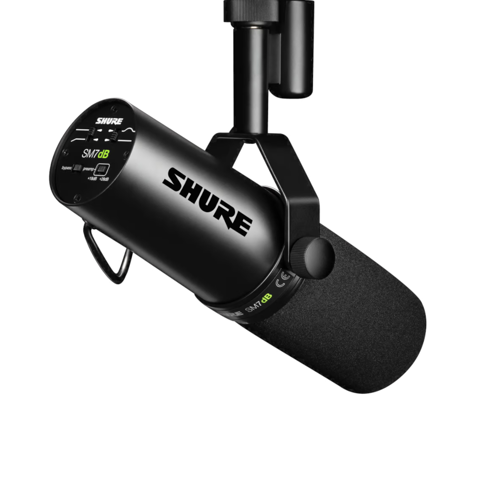SHURE SM7B ＆ sE Electronics DM2 TNT Shure SM7DB - Microfone Profissional Dinâmico para Estúdio